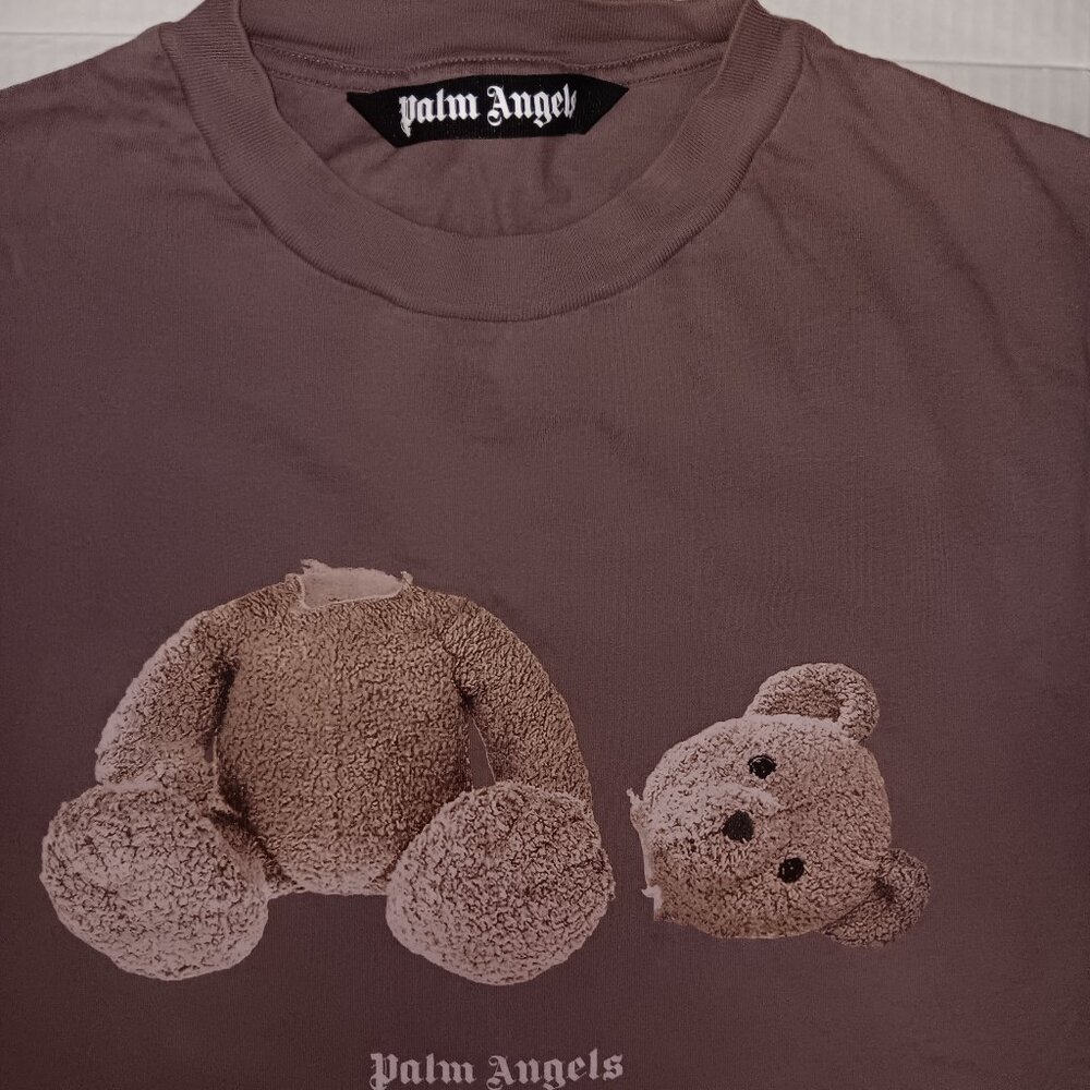 PALM ANGELS TEDDY BEAR PRINT T-SHIRT